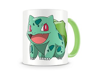 Caneca Pokémon Bulbasaur color green