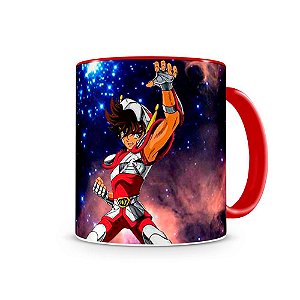 Caneca Cavaleiros do Zodíaco Seiya Red