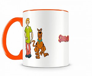 Caneca Scooby Doo e Salsicha II Laranja