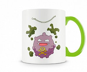 Caneca Pokémon Koffing Coffee Verde