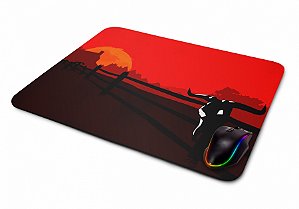 Mouse pad Gamer Red Dead Redemption Minimalista