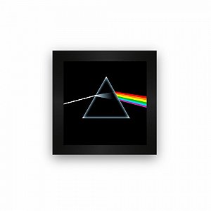 Quadro azulejo com moldura Pink Floyd Dark Side of the moon