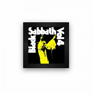 Quadro azulejo com moldura Black Sabbath VOL4