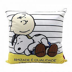 Almofada Snoopy 40X40 cm - Charlie e Snoopy