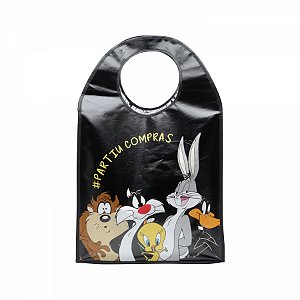 Sacola PP Oval Looney Tunes 40x15x64 cm