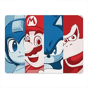 Loja Geek - Camiseta Sonic Hedghog vs Mario Bros - Camisetas Nerd e Geek, Presentes Criativos