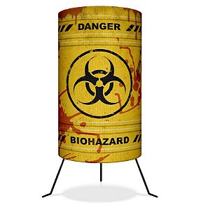 Luminária Barril Biohazard Risco biológico