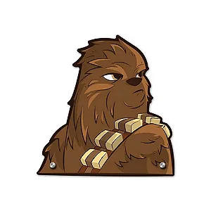 Placa decorativa Peludo Chewie