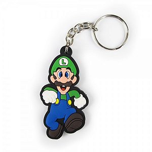 Chaveiro emborrachado Luigi Super Mario