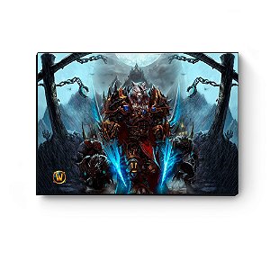 Quadro decorativo MDF World Of Warcraft Worgen I