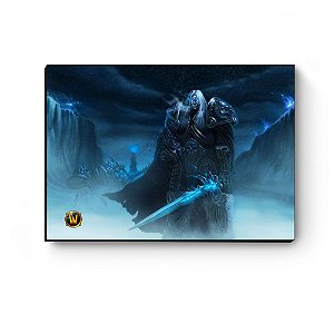 Quadro decorativo MDF World Of Warcraft Arthas I