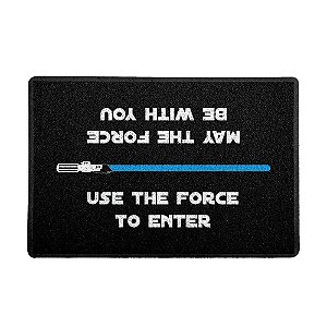 CAPACHO USE THE FORCE - AZUL 60x40 cm