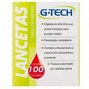 Lancetas G-tech Universal Caixas 100 Unidades