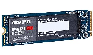 SSD GIGABYTE 256GB M.2 2280 NVME PCIE 3.0 X4 - GP-GSM2NE3256GNTD