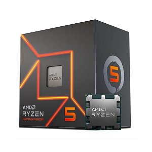 Processador AMD Ryzen 5 7600 3.8GHz (5.1GHz Turbo) Cache 38MB AM5