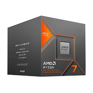 PROCESSADOR AMD RYZEN 7 8700G 4.2GHZ (5.1GHZ), 8 NUCLEOS, 24MB CACHE, AM5, COM COOLER, COM VIDEO, 100-100001236BOX