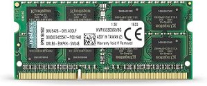 Memória RAM para Notebook 8GB DDR3L 1600MHz Kingston KVR16LS11/8 SODIMM 1.35V