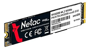 SSD Netac NV2000 256GB M.2 2280 NVMe PCIe 3.0 x4 - NT01NV2000-256-E4X