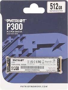 SSD Patriot P300 512GB M.2 2280 NVMe PCIe 3.0