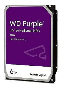 HD Interno 6TB Western Digital Purple Surveillance 3.5" SATA III - WD64PURZ