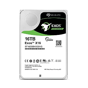 HD Servidor 16TB Seagate Exos X16 Enterprise 3.5" SATA III 7200RPM - ST16000NM001