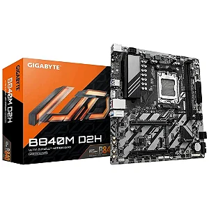 Placa Mãe Gigabyte B840M D2H AMD AM5 DDR5 Micro-ATX
