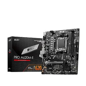 Placa Mãe MSI PRO A620M-E AMD AM5 DDR5 Micro-ATX