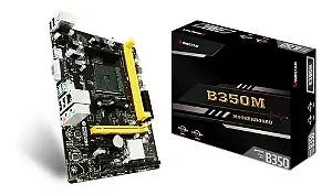 Placa Mãe Biostar B350M AMD AM5 / AM4 DDR4 Micro-ATX