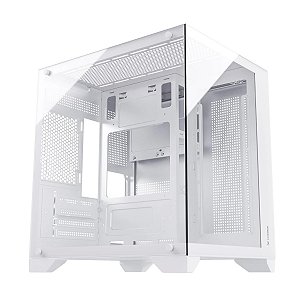 Gabinete Gamer Fortrek Clarity Branco Vidro Temperado mATX