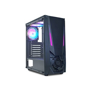 Gabinete Gamer K-Mex Jaeger I CG-01TJ Preto Mid Tower ATX - Micro ATX e ITX