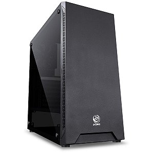 Gabinete Gamer PCYes Mars Preto Vidro Temperado 1 Fan Mid Tower ATX