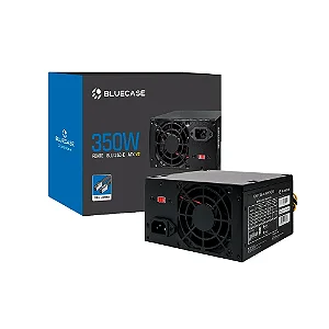 Fonte ATX 350W Bluecase V2 CPU 8 Pinos Bivolt Chaveada (BLU350-E)