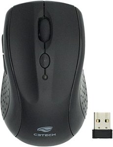 Mouse Sem Fio C3Tech M-BT12 Dual Mode Bluetooth e 2.4GHz Preto