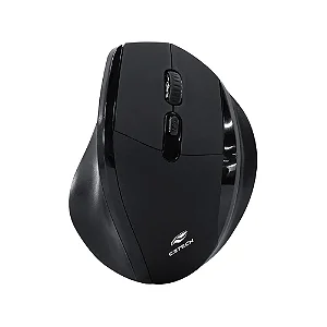 Mouse Sem Fio C3Tech M-W120BK Ergonômico 1600 DPI Preto