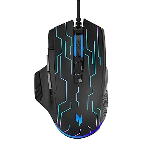 Mouse Gamer Acer Nitro NMW105 6400 DPI 8 Botões RGB USB
