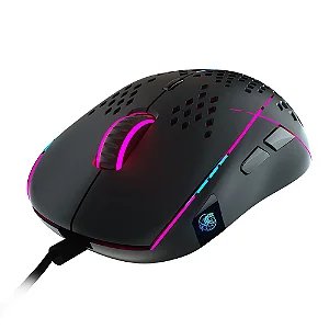 Mouse Gamer Draxen DN80 RGB 6200 DPI Sensor PixArt 3327 9 Botões