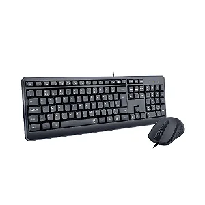 Kit Teclado e Mouse Redragon Office BS-7092 ABNT2 Preto 1200 DPI
