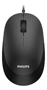 Mouse USB Philips SPK7207BL Óptico 1200 DPI Ambidestro Preto