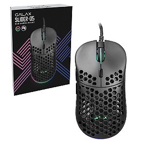 Mouse Gamer GALAX Slider 05 10000 DPI RGB Honeycomb 6 Botões