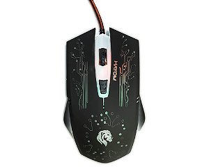 Mouse Gamer Hayom MU2911 2400 DPI LED RGB 6 Botões USB