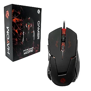 Mouse Gamer Hayom MU2910 2400 DPI LED RGB 6 Botões USB