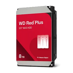 HD Interno 8TB Western Digital WD Red Plus NAS 3.5" SATA III 5640RPM - WD80EFPX