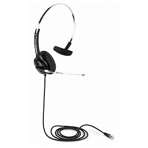 Headset Monoaural Intelbras THS 40 RJ9 para Call Center e Teleatendimento - 4010045