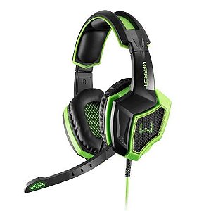 Headset Gamer Warrior Ares Som Surround 7.1 3D USB - Preto e Verde