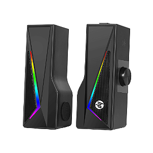 Soundbar Gamer para PC HP DHE-6005 6W RMS LED RGB USB/P2