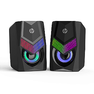 Caixa de Som para PC HP DHE-6000 6W RMS RGB LED