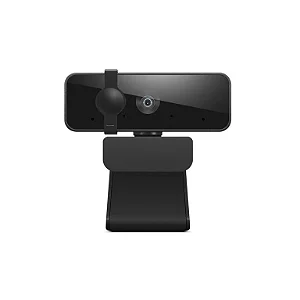 Webcam Lenovo Essential Full HD 1080p USB com Microfone Duplo - Preto