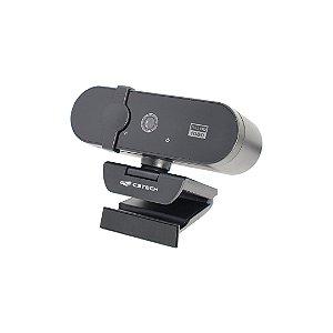 Webcam C3Tech WB-150BK Full HD 1080p USB com Microfone e Privacy Cover