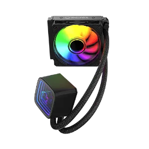 Water Cooler PCYes Tundra Black Vulcan ARGB 120mm Intel e AMD