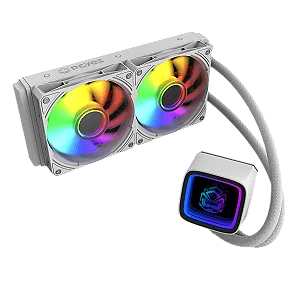 Water Cooler PCYes Tundra White Ghost ARGB 240mm Intel e AMD - Branco